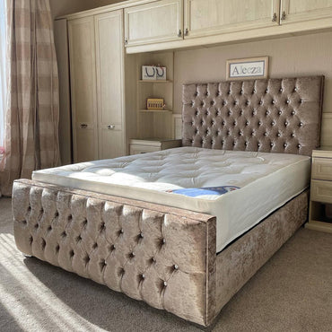 Amelia Frame Handmade Bed Upholstery in Various Fabrics