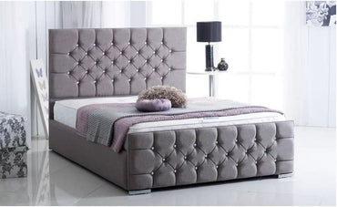 Amore Luxury Bespoke Bed Available in a Range of Velvet Fabrics