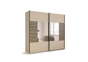 Barea Rauch 2 Sliding Door Wardrobe With Front Mirror