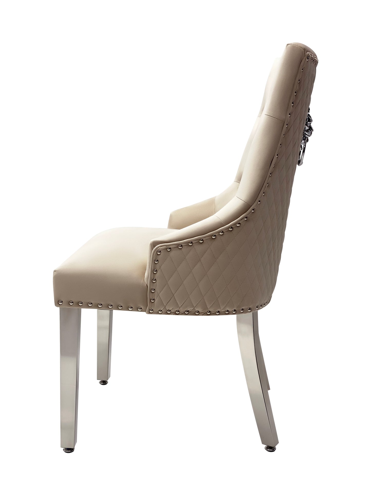 Majestic Mink Velvet Dining Chair