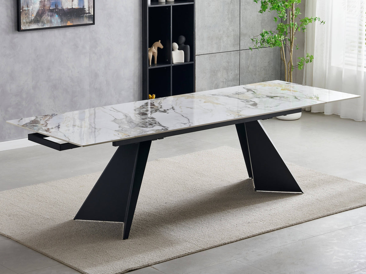 Chicago Extending Ceramic Dining Set