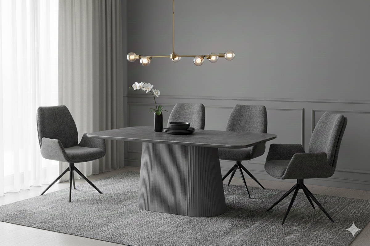 Davos Oval Ceramic Dining Table