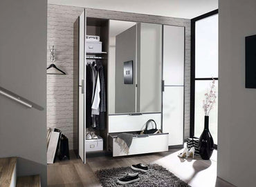 Essensa Rauch 4 Door 2 Mirrored 2 Drawer Wardrobe
