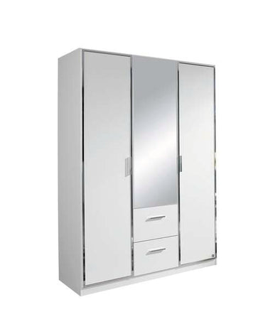 Marl Rauch 3 Hinged Door Wardrobe With Crystal Glass Mirror