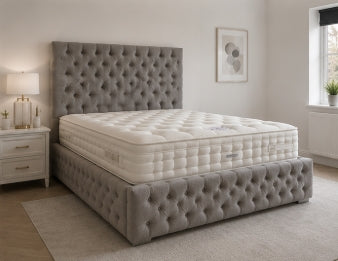 Sephora Bespoke Upholstered Bed In Multiple Fabrics Materials and Gaslift Storage Option