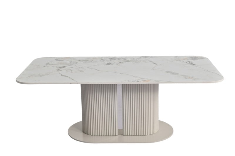 Sydney Cream Ceramic Dining Table