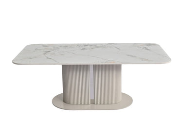 Sydney Cream Ceramic Dining Table