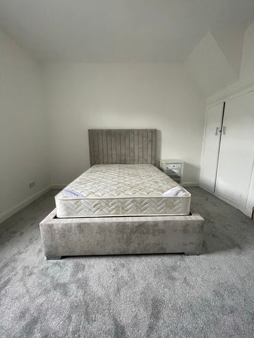 Tokyo Bespoke Bed Available in a Range of Velvet Fabrics