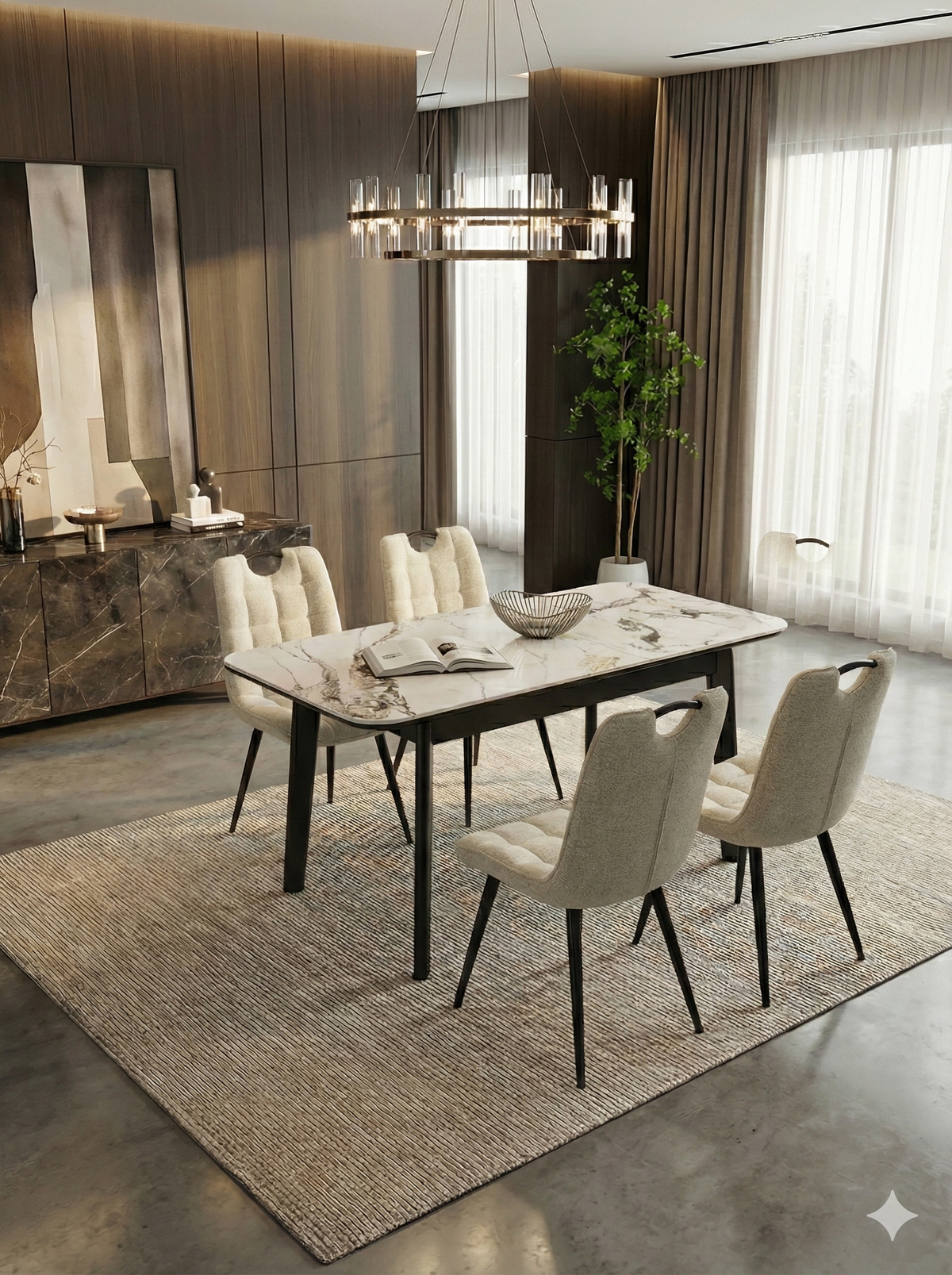 Arizona Extending Ceramic Table