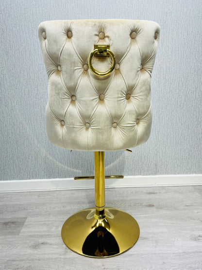 Victoria Cream Ring Knocker Breakfast Stool