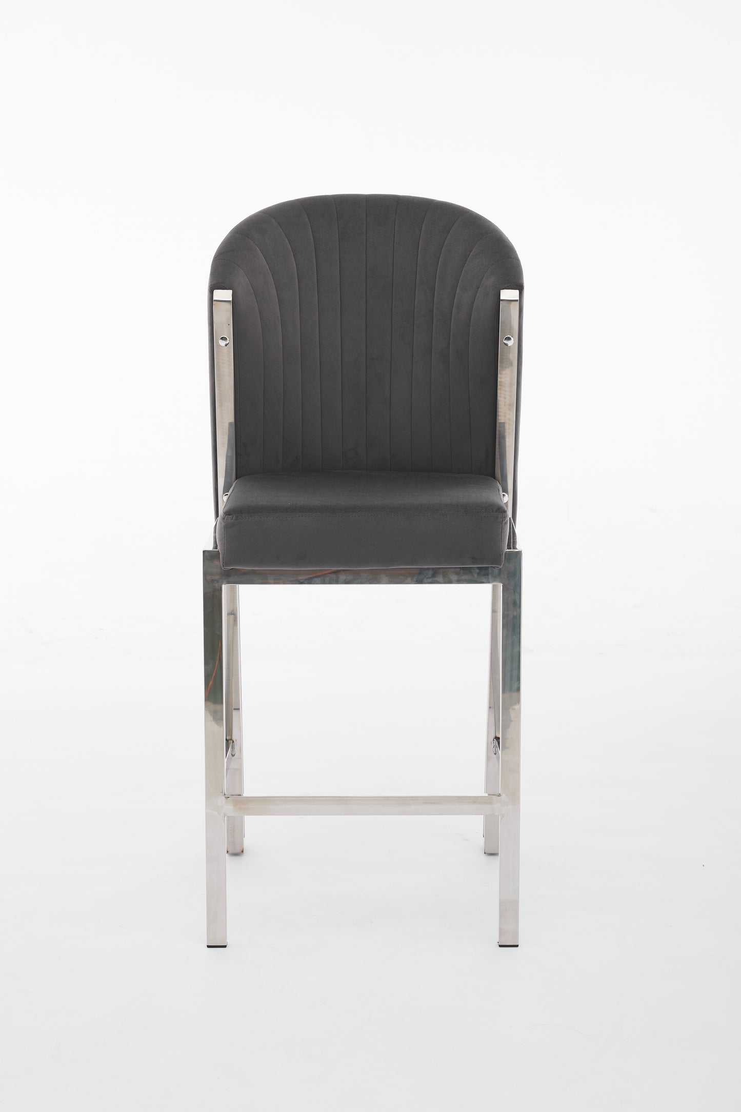 Fabio Grey Silver Breakfast Stool