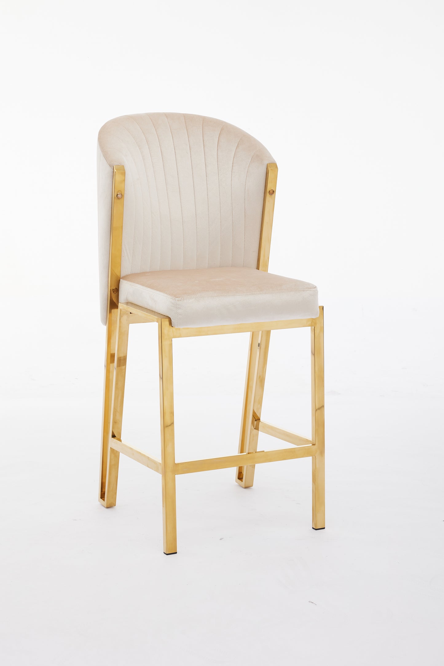 Fabio Cream Gold Breakfast Stool