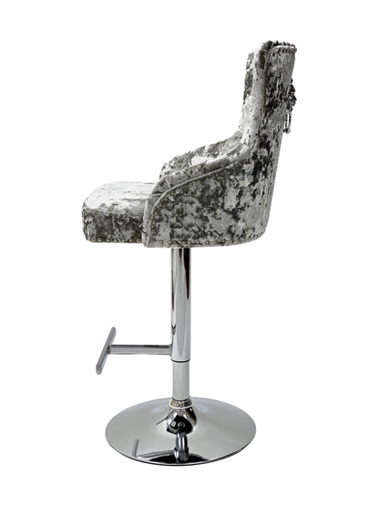 Majestic Crushed Velvet Bar Stool