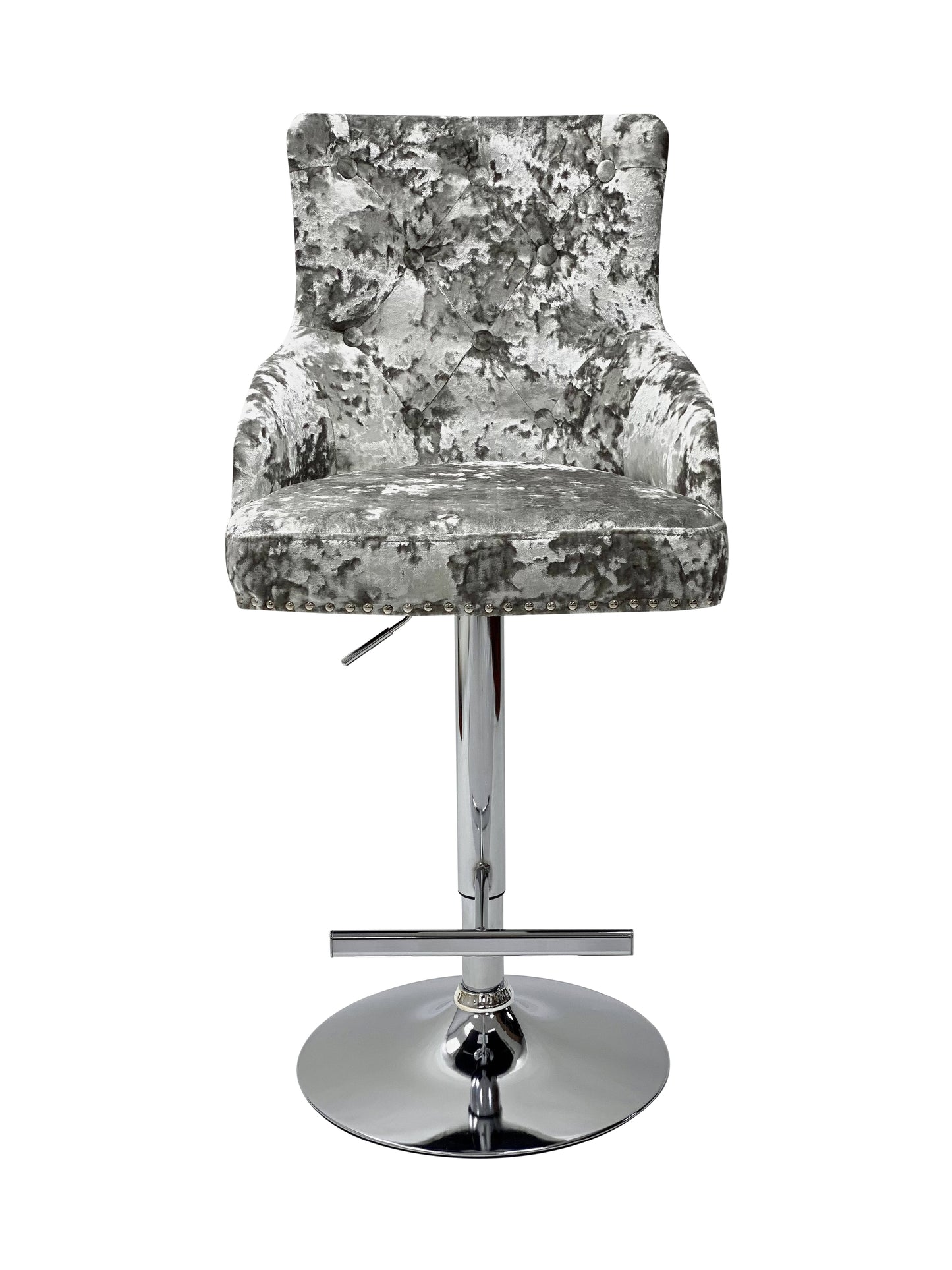 Majestic Crushed Velvet Bar Stool