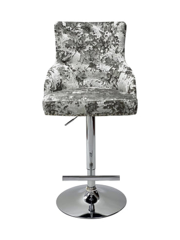 Majestic Crushed Velvet Bar Stool