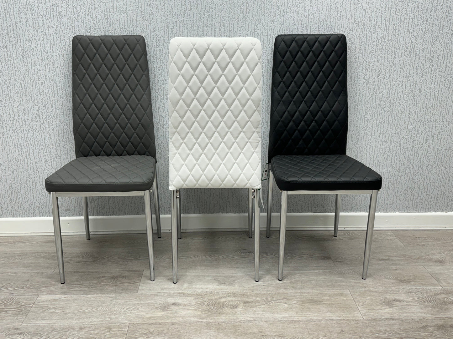 California White PU Dining Chair