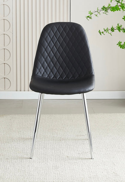 Mexico Black PU Dining Chair