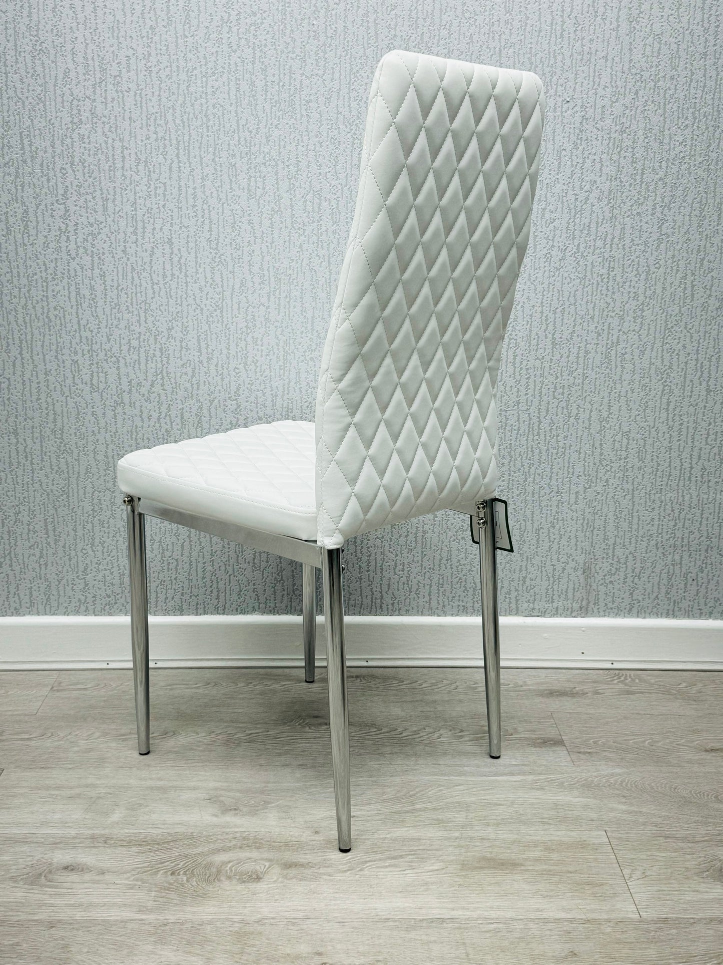 California White PU Dining Chair