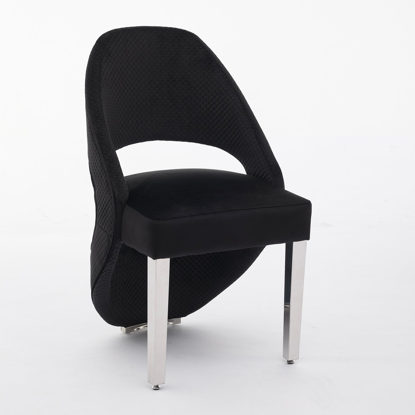 Santorini Black Silver Dining Chair