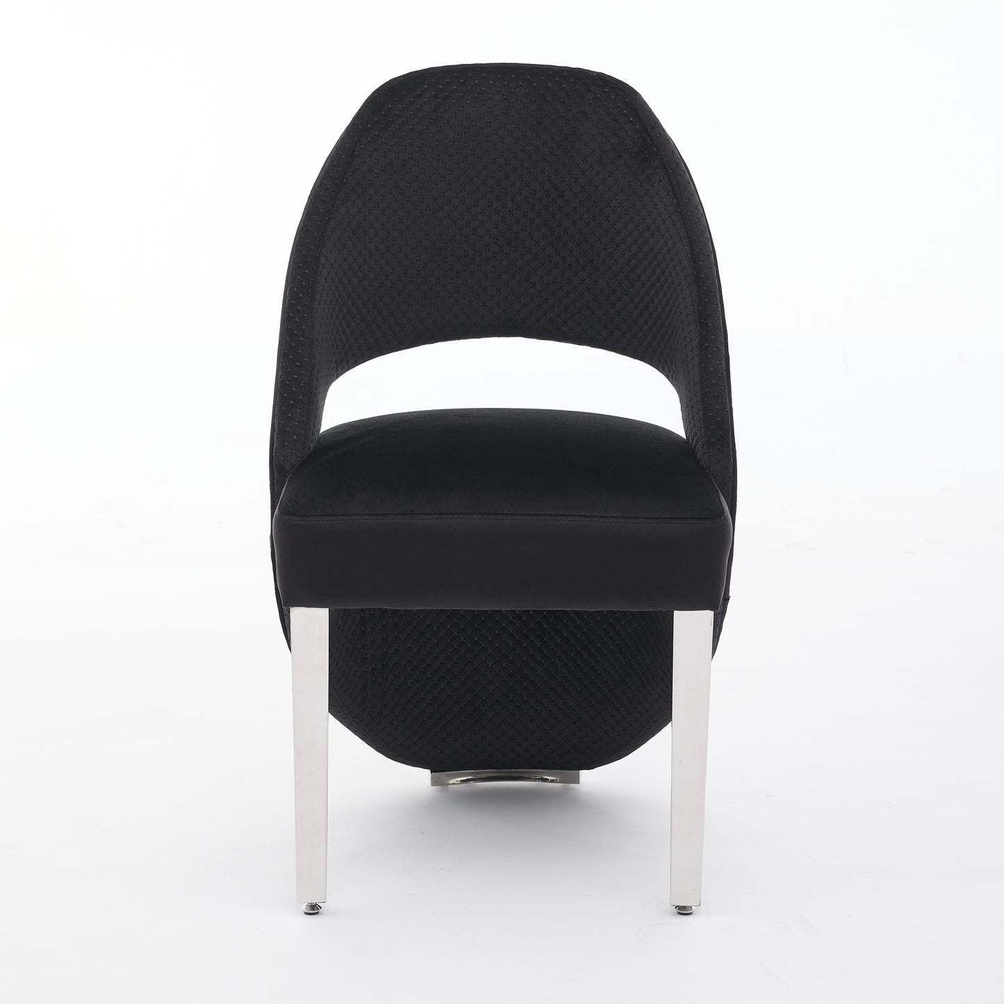 Santorini Black Silver Dining Chair