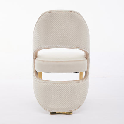 Santorini Cream Gold Dining Chair