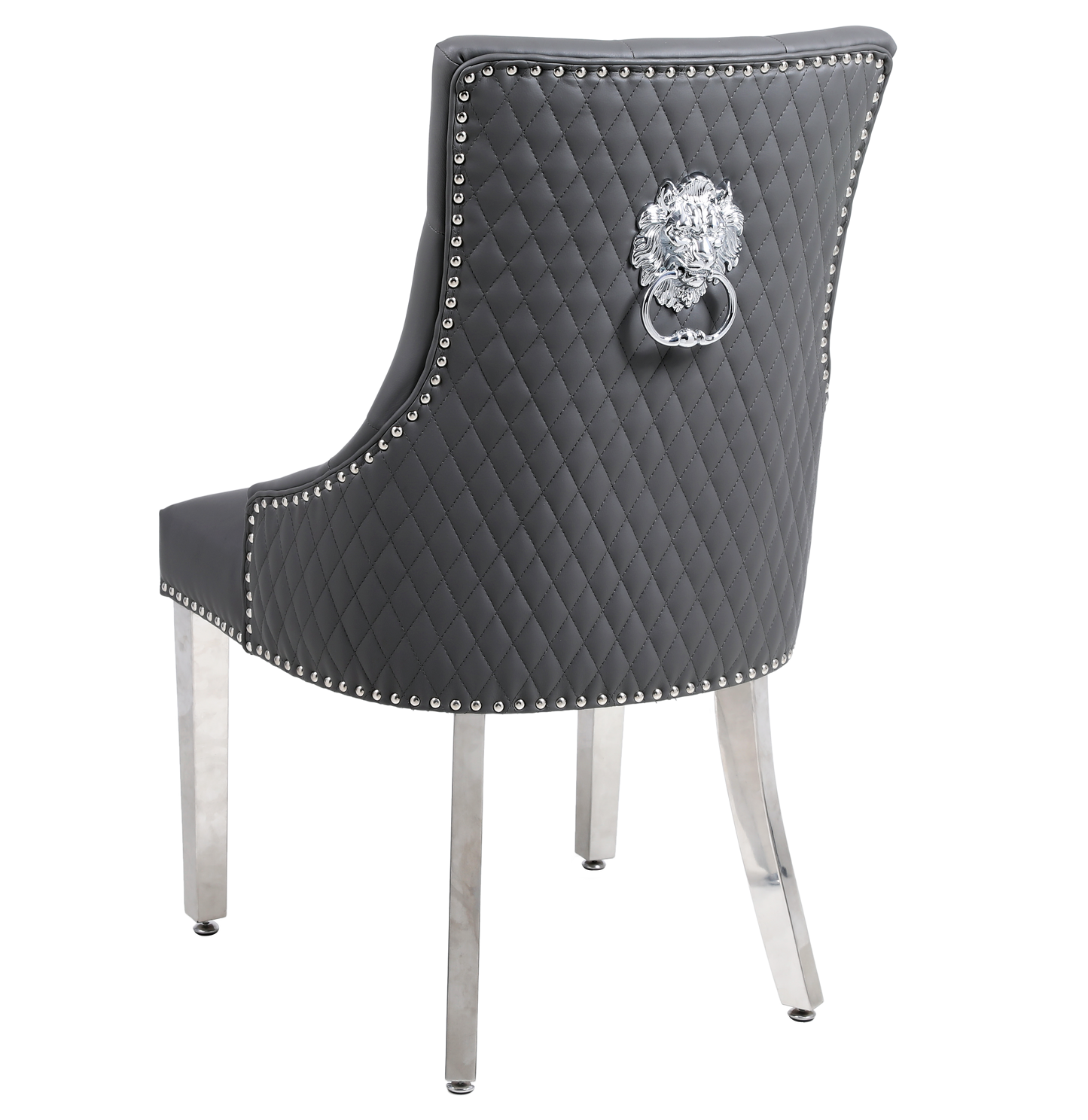 Majestic Dark Grey Velvet Dining Chair