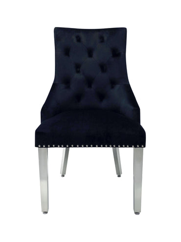 Majestic Black Velvet Dining Chair