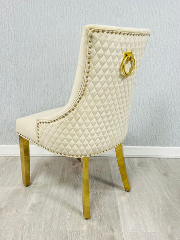 Majestic Ring Knocker Velvet Chair