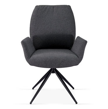 Fairmont 360 Swivel Grey Dining Chair