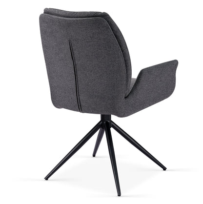 Fairmont 360 Swivel Grey Dining Chair