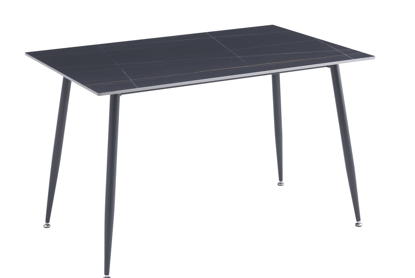 Oxford Ceramic Black Dining Table 1.2m & 4 Chairs