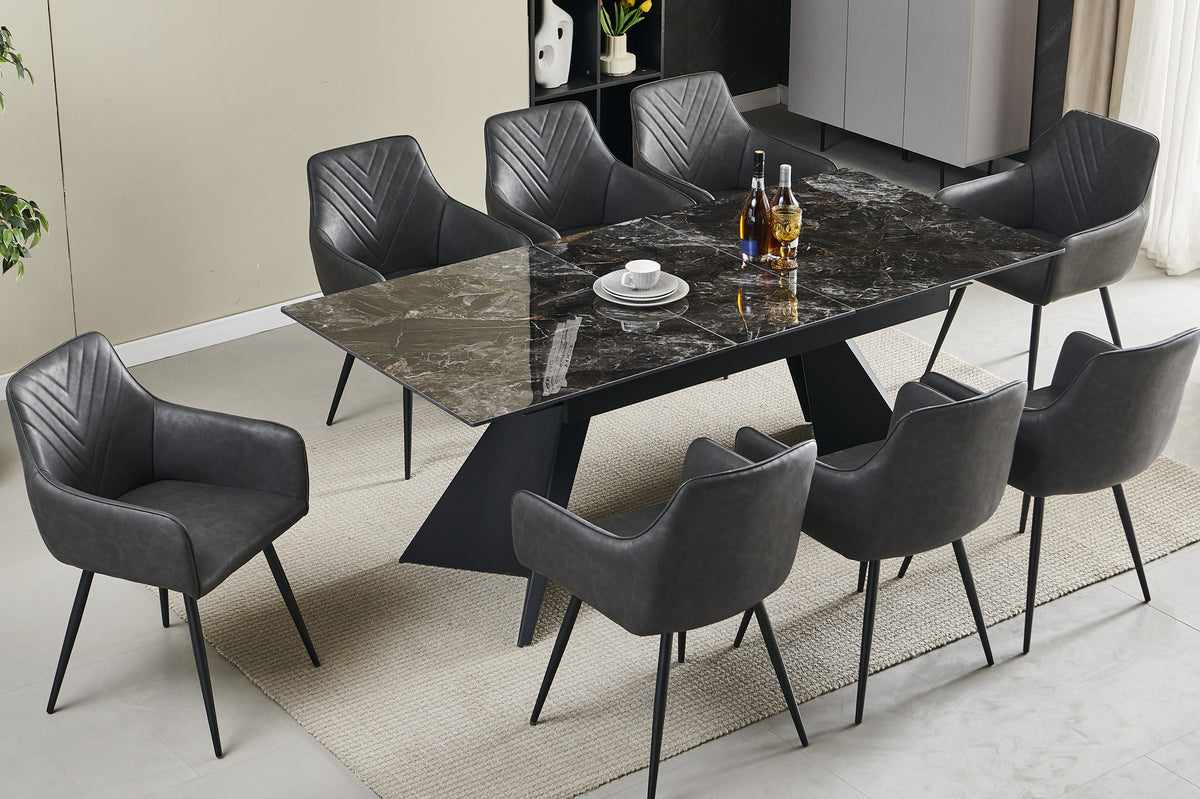 Chicago Extending Ceramic Dining Set