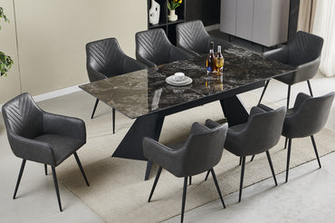 Chicago Extending Ceramic Dining Set