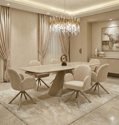 Gstaad Extendable Stone Dining Set