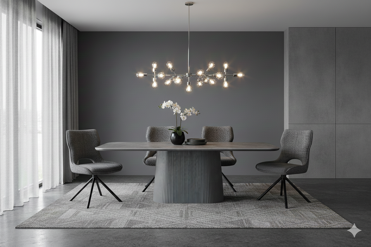 Davos Oval Ceramic Dining Table