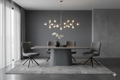 Davos Oval Ceramic Dining Table
