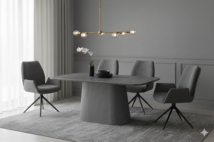 Davos Oval Ceramic Dining Table
