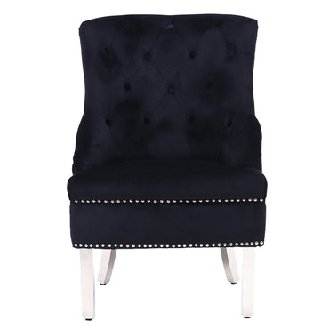 Majestic Black Wing Chair