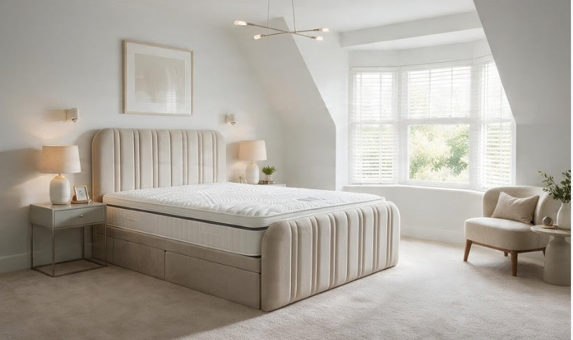 Luxury Curve End Lift Ottoman Divan