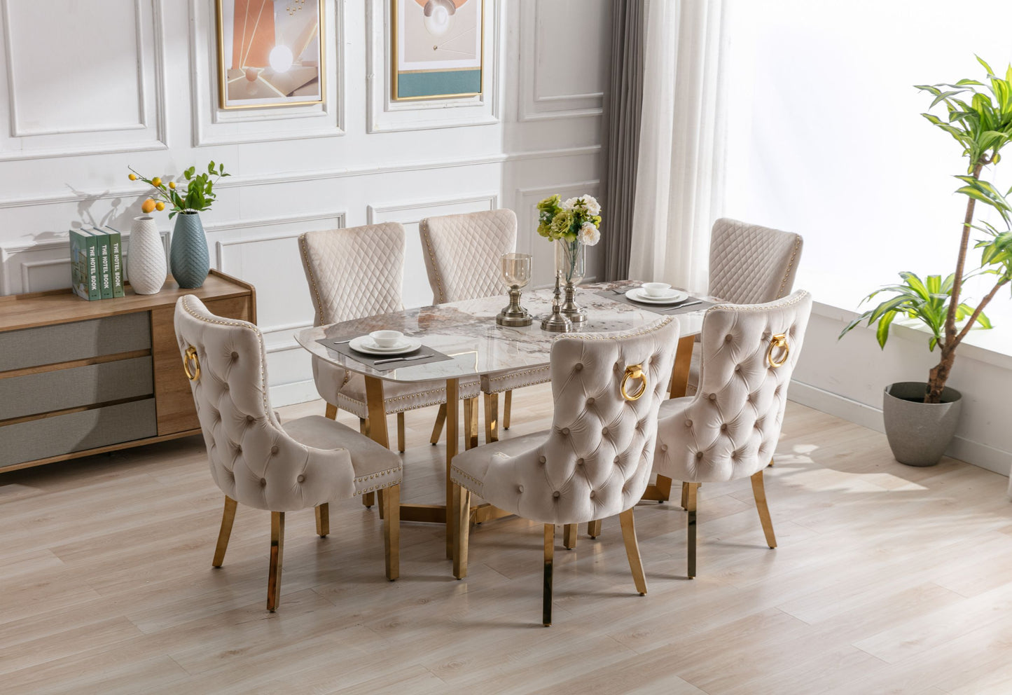 Sorrento Oval 150cm Ceramic Gold Table