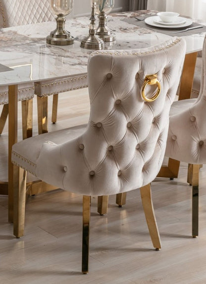 Sorrento Oval 180cm Ceramic Gold Table