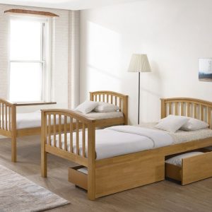 Artisan Arch Oak Bunk Bed Bed Split with Draws
